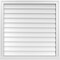 Ekena Millwork Vertical Surface Mount PVC Gable Vent w/ 2"W x 2"H , Brickmould Sill Frame, 34"W x 34"H GVPVE34X3403SN - alternate 1